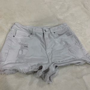 American Eagle 4 white jean shorts